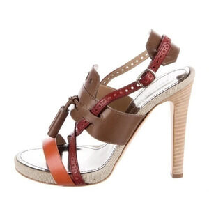 Proenza Schouler colorblock t-strap Sandals